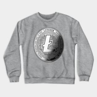 Silver Litecoin Crewneck Sweatshirt